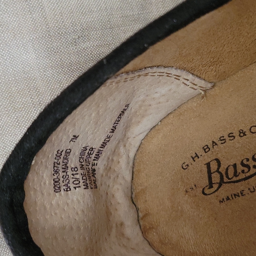 😊 Host Pick G.H. Bass Women's Madrid Espadrille Blk/gold sparkle slip on 7. - Picture 6 of 12